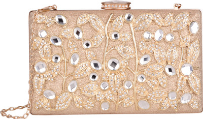 

Butterfly Bags Party Gold Clutch