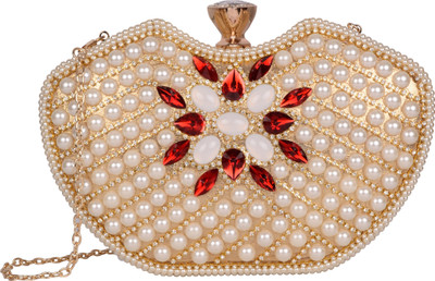 

Butterfly Bags Casual Gold Clutch