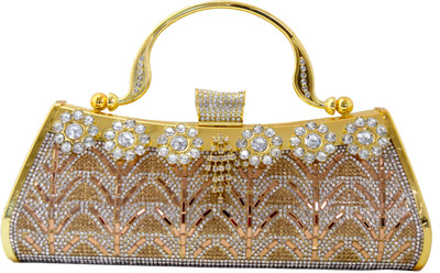 

Chouhan Stylish Party Gold Clutch
