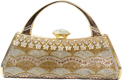 

Chouhan Stylish Party Gold Clutch