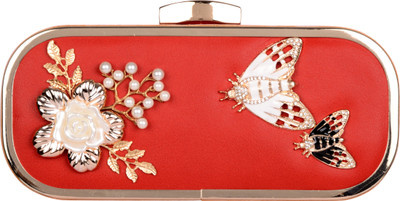 

Butterfly Bags Casual Red Clutch