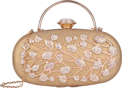 

Butterfly Bags Party Gold Clutch