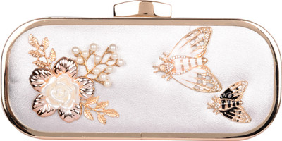 

Butterfly Bags Casual Silver Clutch