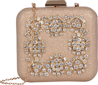 

Butterfly Bags Party Gold Clutch