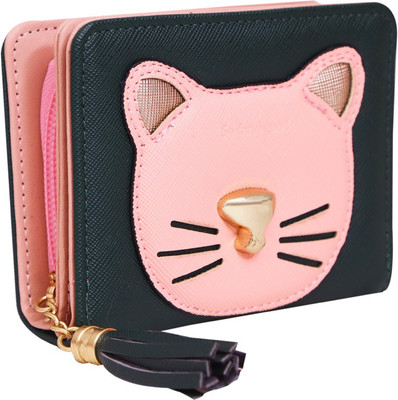 

Quickk Women Casual Green Artificial Leather Wallet(6 Card Slots), Pink