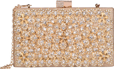 

Butterfly Bags Party Gold Clutch