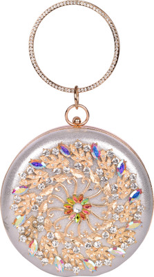 

Butterfly Bags Party Silver Clutch