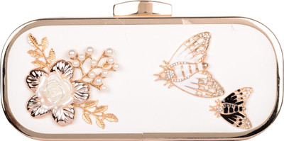 

Butterfly Bags Casual White Clutch