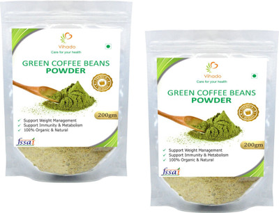 

Vihado Pure Organic Green Coffee Beans Powder / Helps in Losing Weight Fast / 2 Pack of 200g Instant Coffee 200 g(Pack of 2, Green Coffee Flavoured)