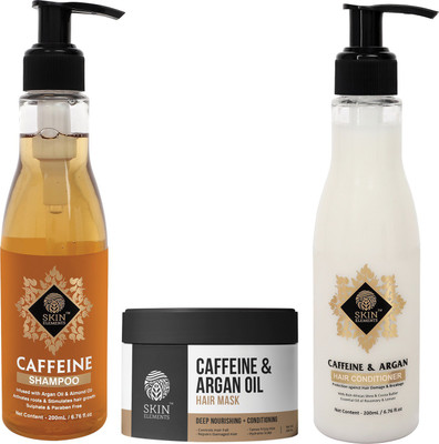 

Skin Elements Anti Hairfall Pack with Caffeine Shampoo, Conditioner & Mask (200ml each -Pack of 3)(Set of 3)