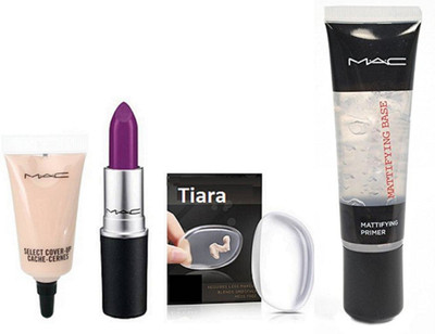 

tiara silicone Puff , Select Cover up Concealer , Matte Lipstick, Infalliable Mattiyfing Primer(Set of 4)