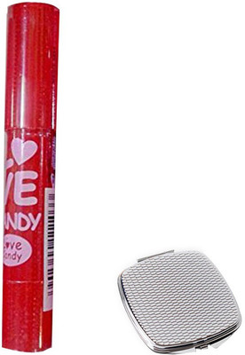 

Half N Half Love Candy Lip Balm Strawberry with Compact Mirror(Set of 2)