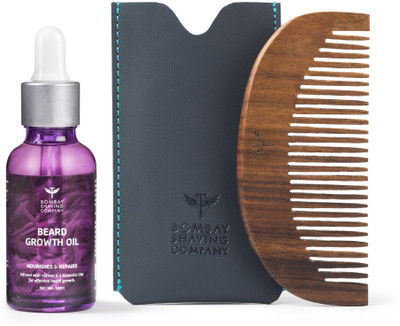 

Bombay Shaving Company Beard Growth Oil & Pocket Comb Combo(Set of 2)