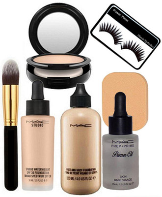 

powerpoint Eyelashes & Sponge Puff&Brush&Mac Studio WaterWegiht Foundation&Face&Body Foundation&Primer Oil&Studio Fix Compact(Set of 7)