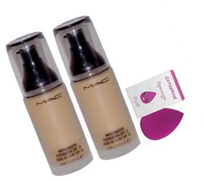 

catherine Sponge Puff, Mac Match Master Foundation SPF 15(Pack Of 2)(Set of 3)