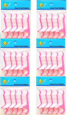 

TASHKURST Oral Care Dental Floss Toothpick Floss tooth pick 6 unit(11.5 cm, Pack of 144)