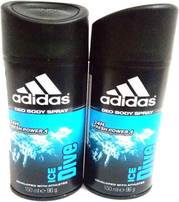 

Addidas Ice Dive Body Spray - For Men(300 ml, Pack of 2)