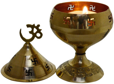 Yelook Brass (Pack of 6) Table Diya(Height: 1.5 inch)