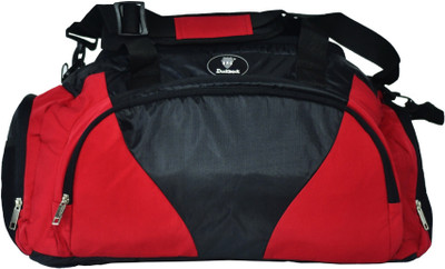 

Duckback AMBASSADOR BIG Travel Duffel Bag(Red, Black), Black;red
