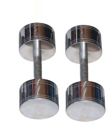 

ROYAL GYM Hi-Quality Steel Chrome 5Kg (Pair) Fixed Weight Dumbbell (10 kg) Fixed Weight Dumbbell(5 kg)