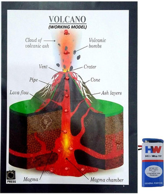 MELODY's Geography Volcano Working Model Science Project Educational Electronic Hobby Kit