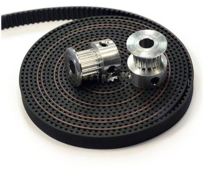 

Pinchdart 2pcs 20 teeth GT2 Timing Pulley Bore 5mm 2Mtr GT2 timing Belt Automotive Electronic Hobby Kit