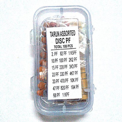 

Robodo Ceramic Disk Capacitor Kit, 100 Pieces Electronic Components Electronic Hobby Kit
