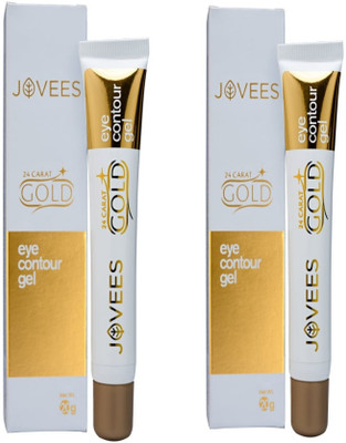 Jovees Eye Contour Gel-24 Carat Gold. (Pack of 2)(20 g)