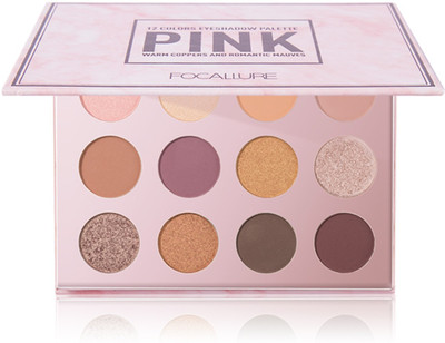 

Focallure Pink 12 Colors Eyeshadow Palette 14.4 g(Warm Coppers & Romantic Mauves)