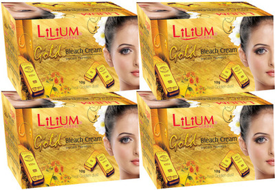 

Lilium Herbal Gold Instant Fairness Bleach Cream Pack of 4(10 g)