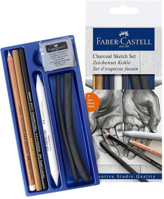 FABER-CASTELL Charcoal Sketch Set Pencil(Pack of 1)
