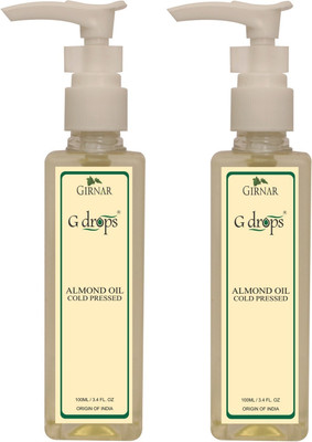

G Drops Almond Oil Cold Pressed Combo(100mlx2) Hair Oil(200 ml)