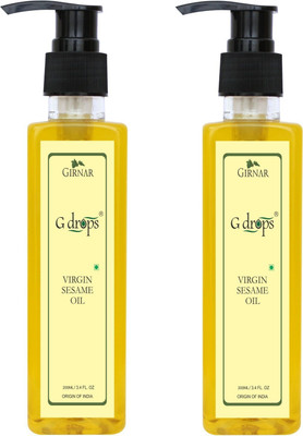 

G Drops Virgin Sesame Oil Combo Set of 2(2x200ml) Hair Oil(400 ml)
