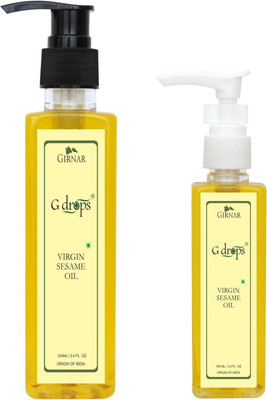 

G Drops Virgin Sesame Oil Combo Set of 2(100ml+200ml) Hair Oil(300 ml)