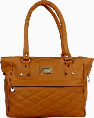 

care corporates Hand-held Bag(Brown)