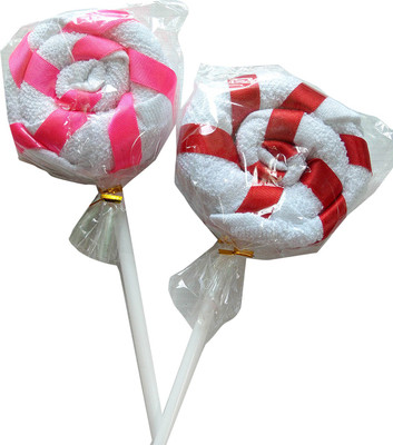

Art Bundle Lollipop Shape Designer Cotton Soft Touch Face Hanky,Towels For Birthday Return Gifts ( Multicolour) Set of-2 Handkerchief(Pack of 2)