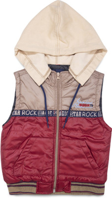 

Terry Fator Sleeveless Printed Baby Boys Jacket, Meroon 16