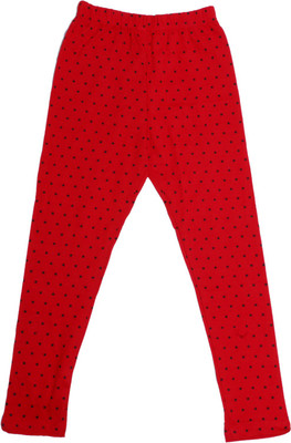 Indistar Legging For Girls(Red Pack of 1)