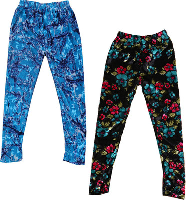 Indistar Legging For Girls(Multicolor Pack of 2)