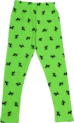 Indistar Legging For Girls(Green Pack of 1)