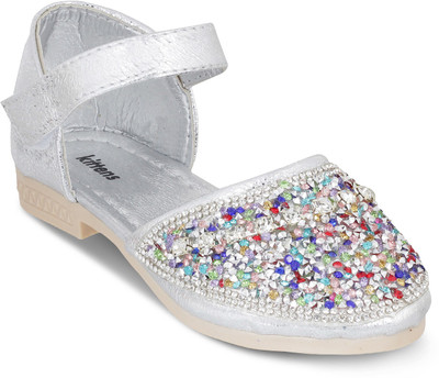 

KITTENS Girls Velcro Flats(Silver