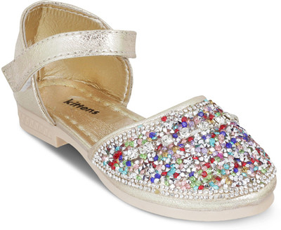 

KITTENS Girls Velcro Flats(Gold