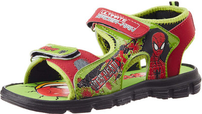 

Spiderman Boys Velcro Strappy Sandals(Green, Green red