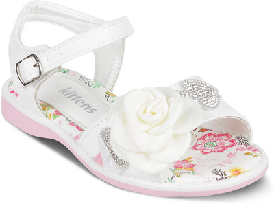 

KITTENS Girls Velcro Flats(White