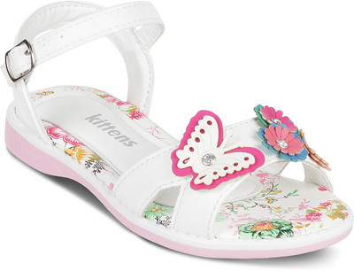 

KITTENS Girls Velcro Flats(White
