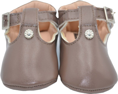 

Baby Bucket Girls Velcro Loafers(Brown