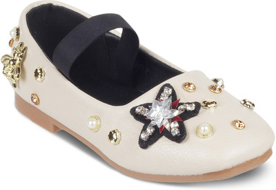 

KITTENS Girls Slip on Ballerinas(Beige