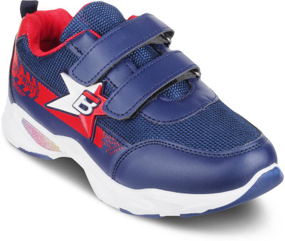 

KITTENS Boys Slip on Running Shoes(Dark Blue, Navy/red
