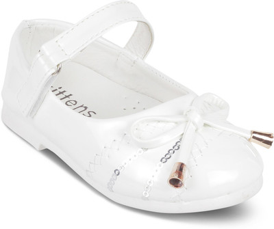 

KITTENS Girls Slip on Ballerinas(White