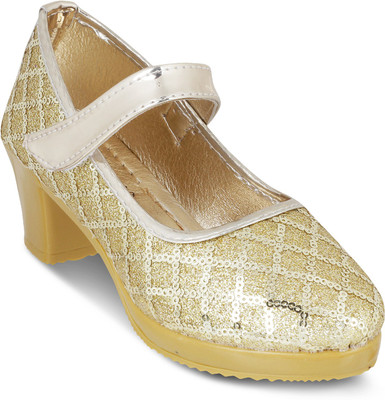 

KITTENS Girls Slip on Ballerinas(Gold